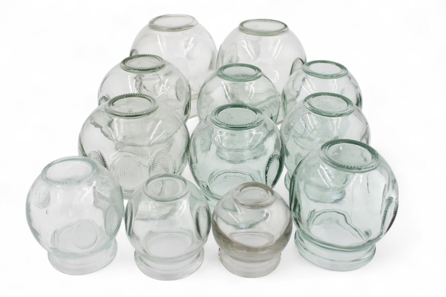 Kit de 12 Ventosas de Cristal- Cupping Therapy