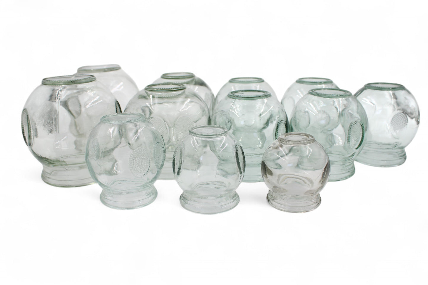 Kit de 12 Ventosas de Cristal- Cupping Therapy