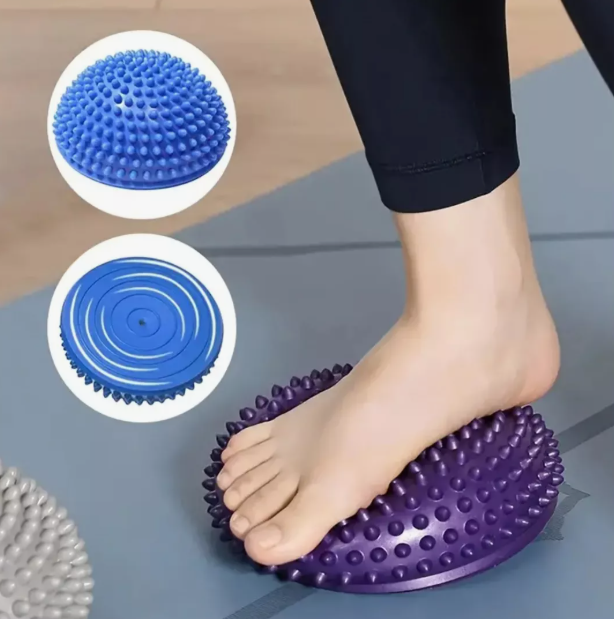 Mini Pelota de Equilibrio (Mini Bosu) -Mini Half Spike Ball