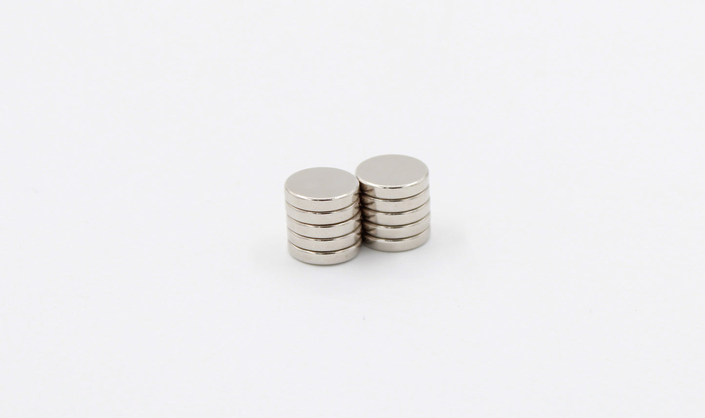 Set Imán de Neodimio Tipo Pila de Reloj (Grueso 10 piezas)
