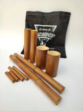 Kit de varas de bambú para masaje (10 piezas)